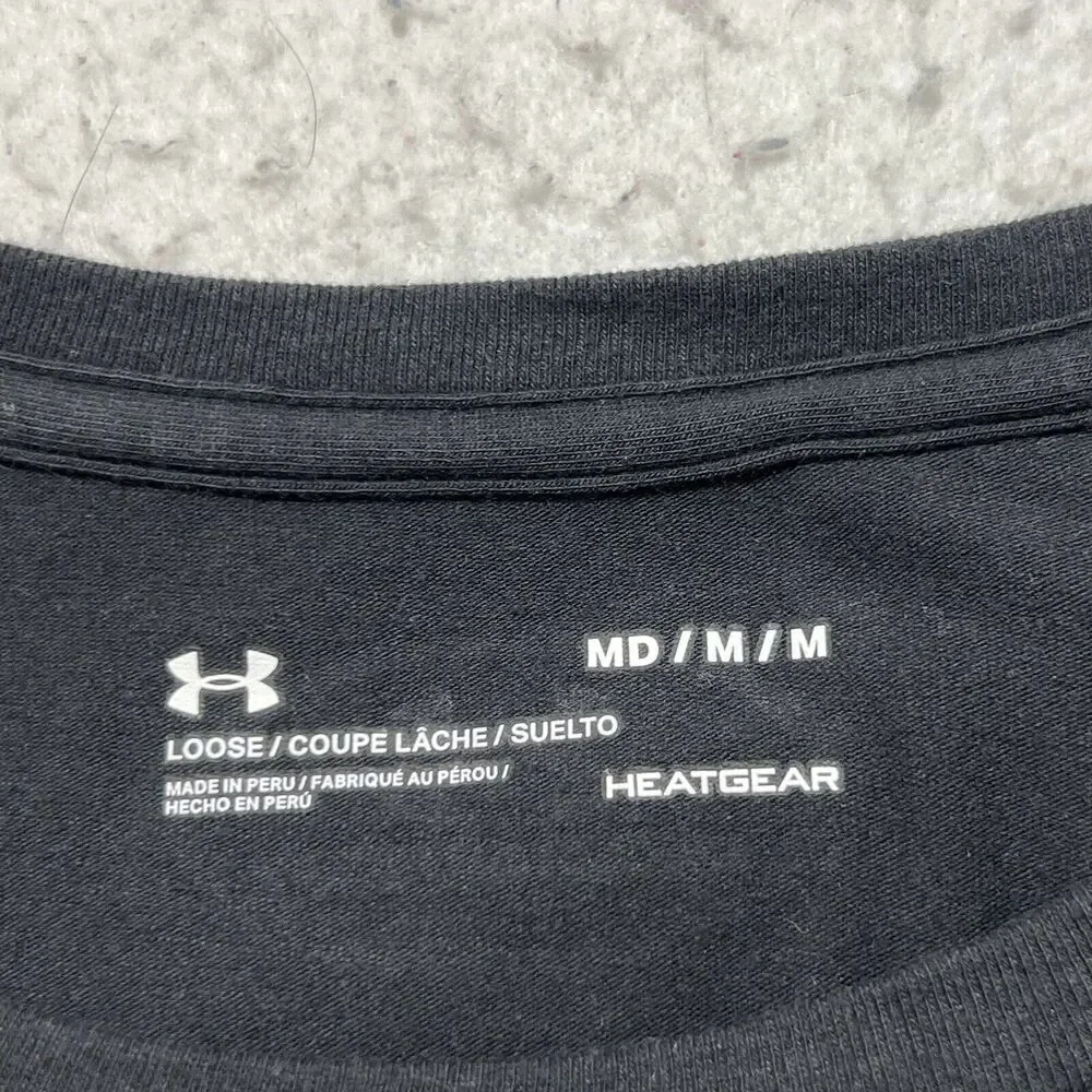 Under Armour HeatGear Men's Medium Loose Fit Short Sleeve Out Work Everybody Tee - Picture 3 of 12